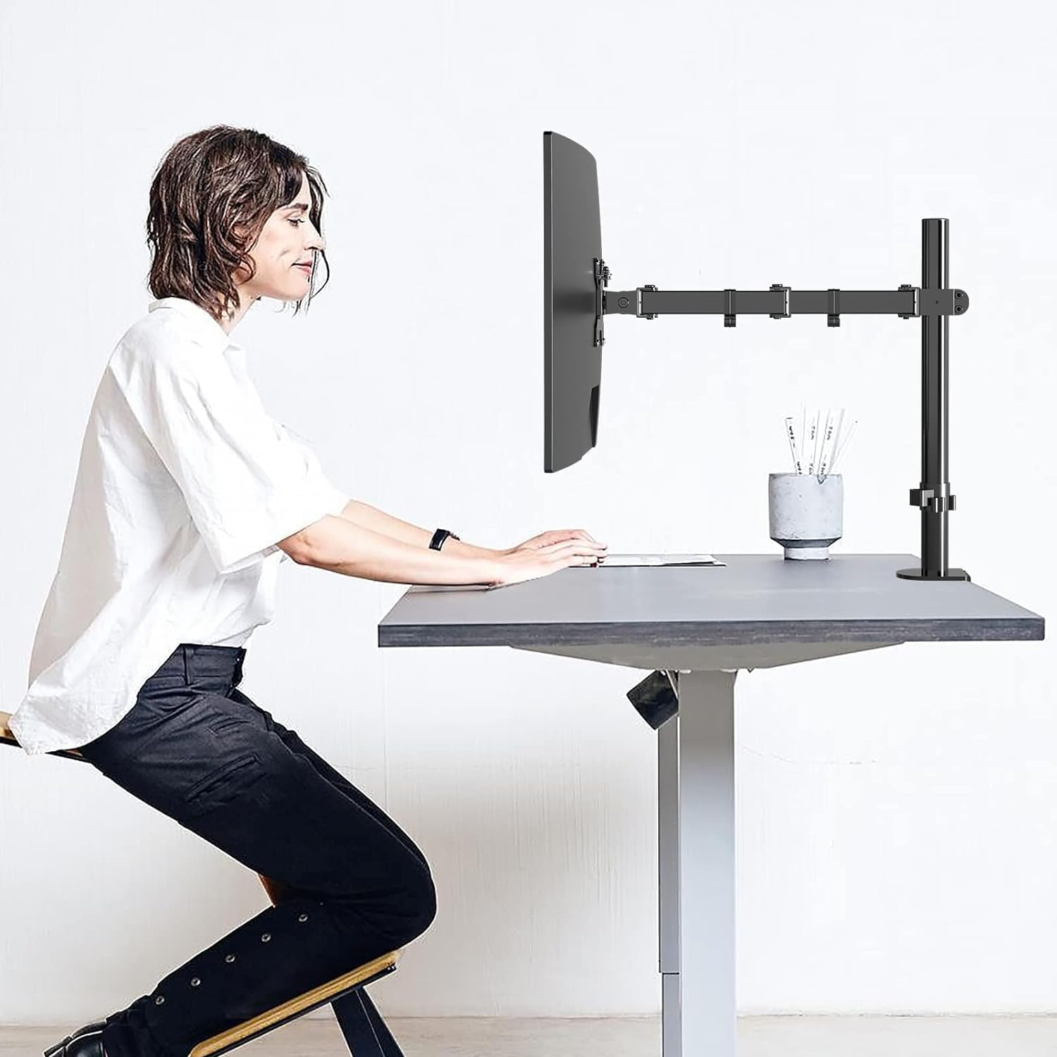 Thumbnail 3 de Pholiten monitor arm mount 10kg VESA