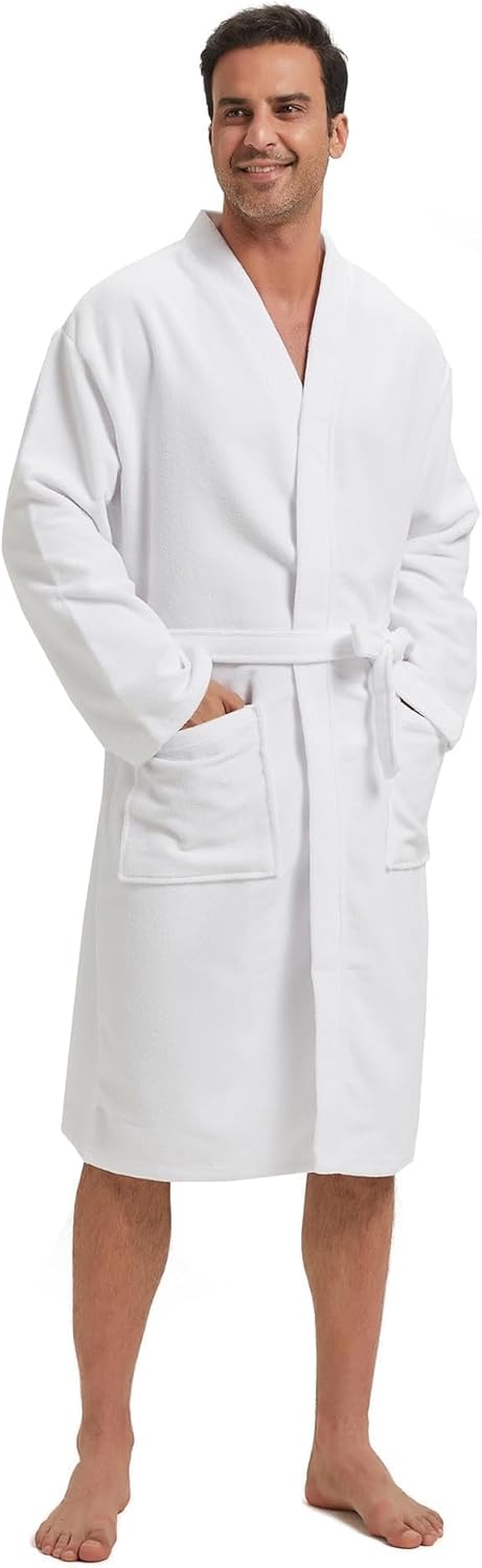 Thumbnail 2 de Amazon Essentials Men's Lightweight Cotton Waffle Bathrobe (Big & Tall)