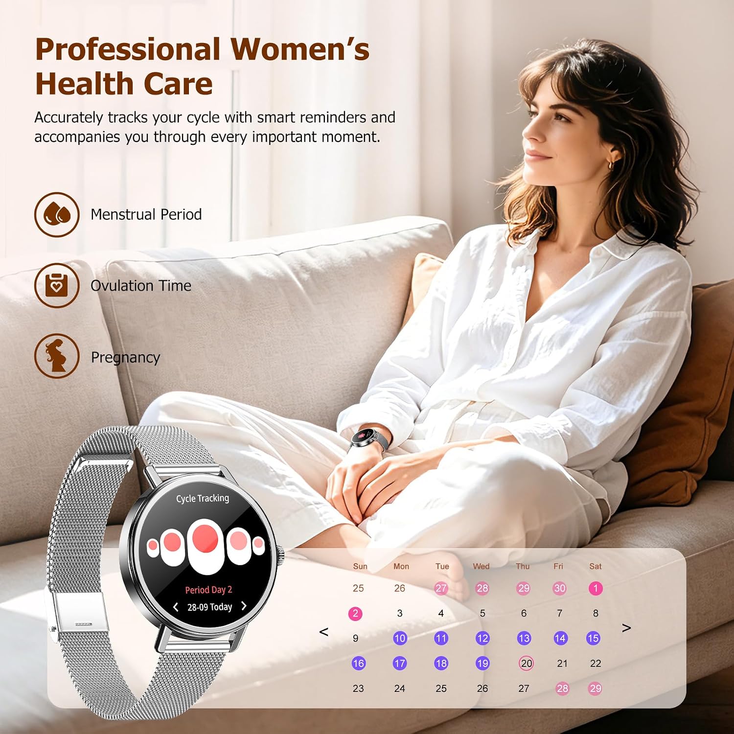 Detalle 2 de Smart Watch for Women with 1.26" HD Display and 100+ Sports Modes