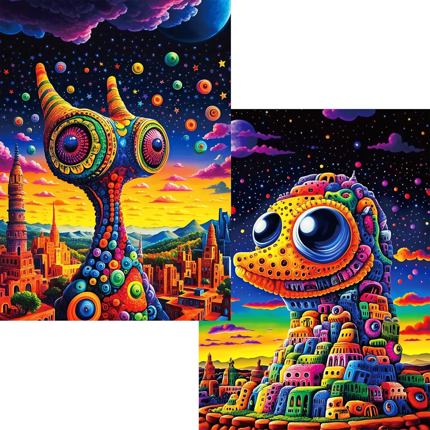 Thumbnail 5 de Pixlora 1000-Piece Jigsaw Puzzles for Adults (2 Pack) – Fantasy & Music Theme