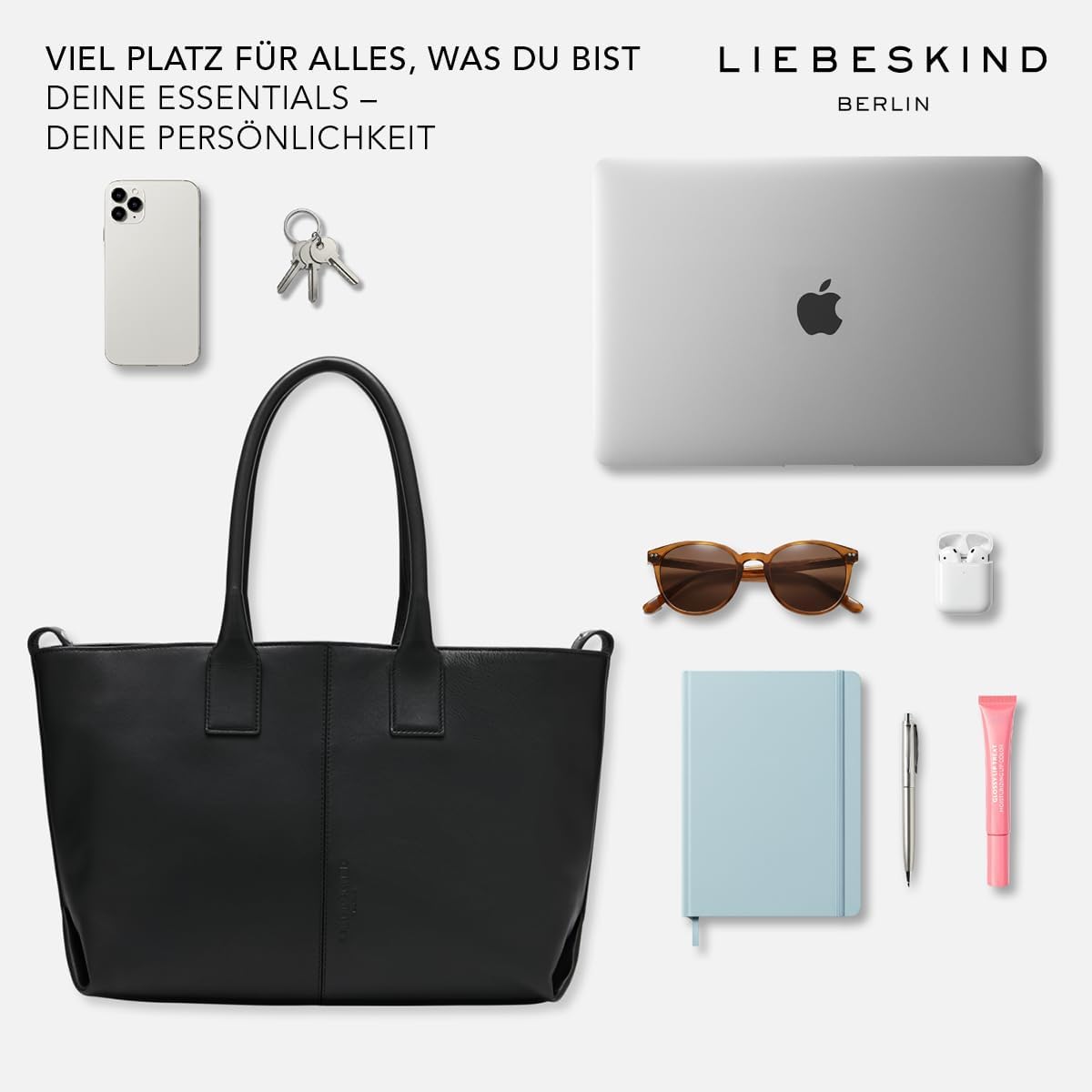 Thumbnail 3 de Liebeskind Berlin Chelsea Shopper M – Damen-Shopper aus Leder, 36 × 28 cm