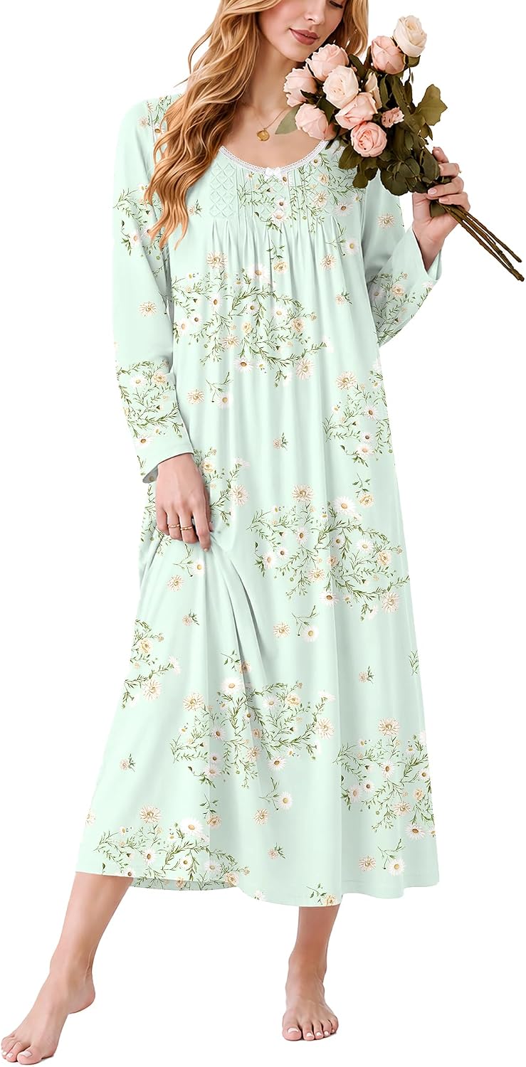 Detalle de Ekouaer Cotton Nightgown