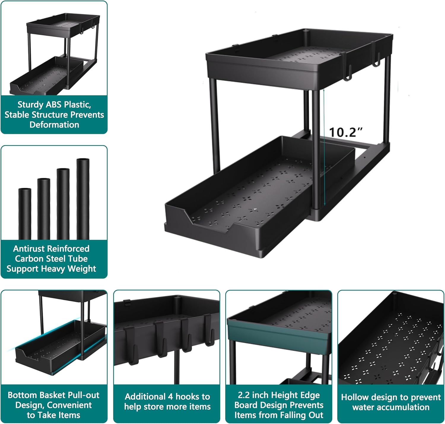 Thumbnail 5 de DEKAVA Under Sink Storage 2 Pack 2 Tier