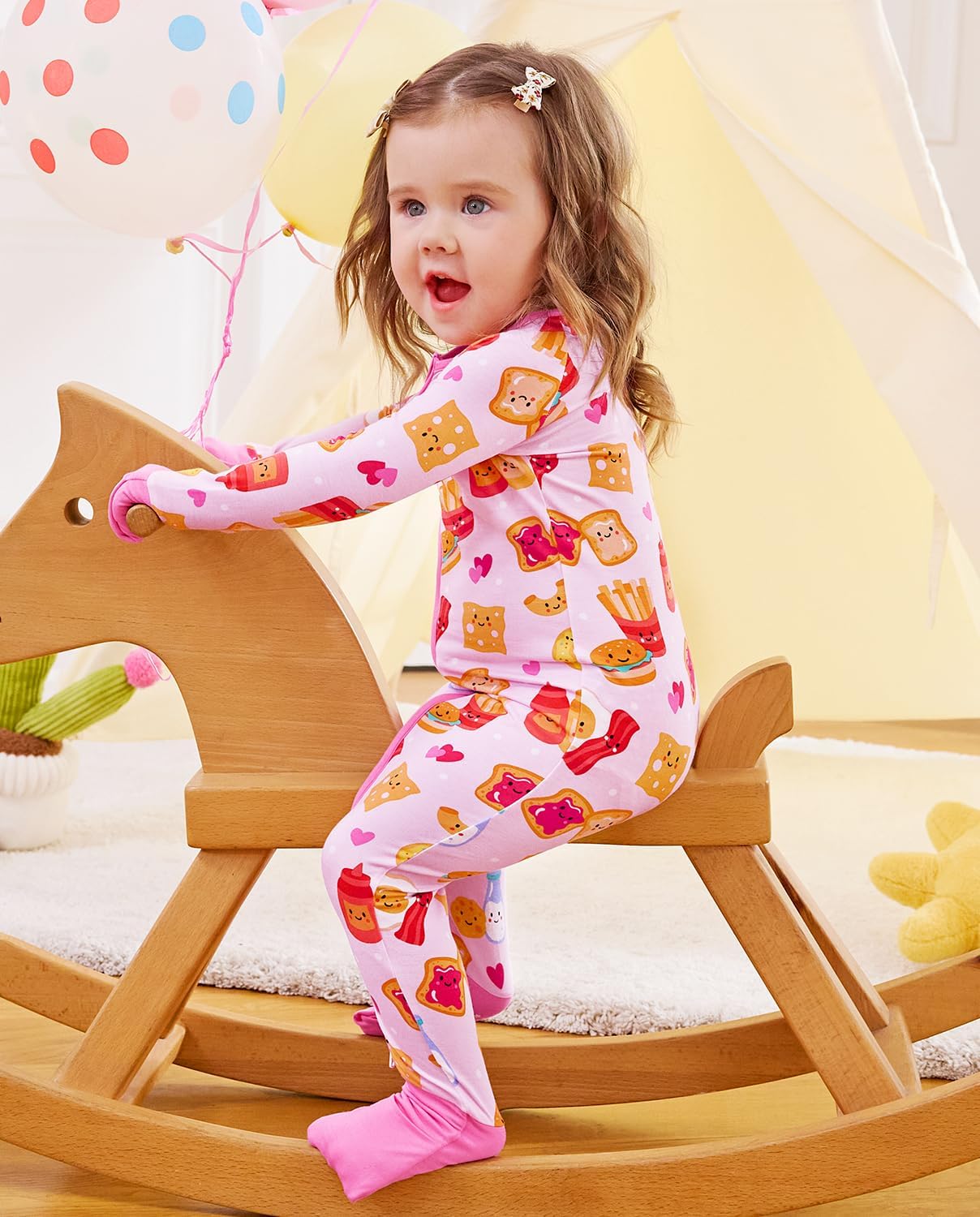 Thumbnail 4 de Babee Reshinee Bamboo-Derived Viscose Baby Footie Pajamas: Convertible Newborn Sleeper with Two-Way Zipper