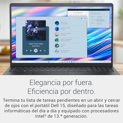 Detalle de DELL 15 DC15250: Portátil 15,6" FHD 120 Hz con i5-1334U, 16 GB RAM y 512 GB SSD