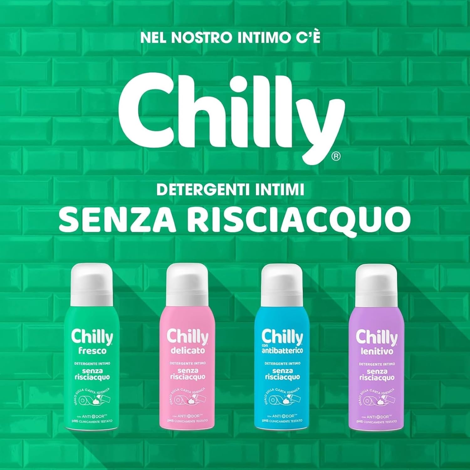 Thumbnail 6 de Chilly Senza Risciacquo Detergente Intimo Mousse pH5 con Anti-Odor – 100 ml