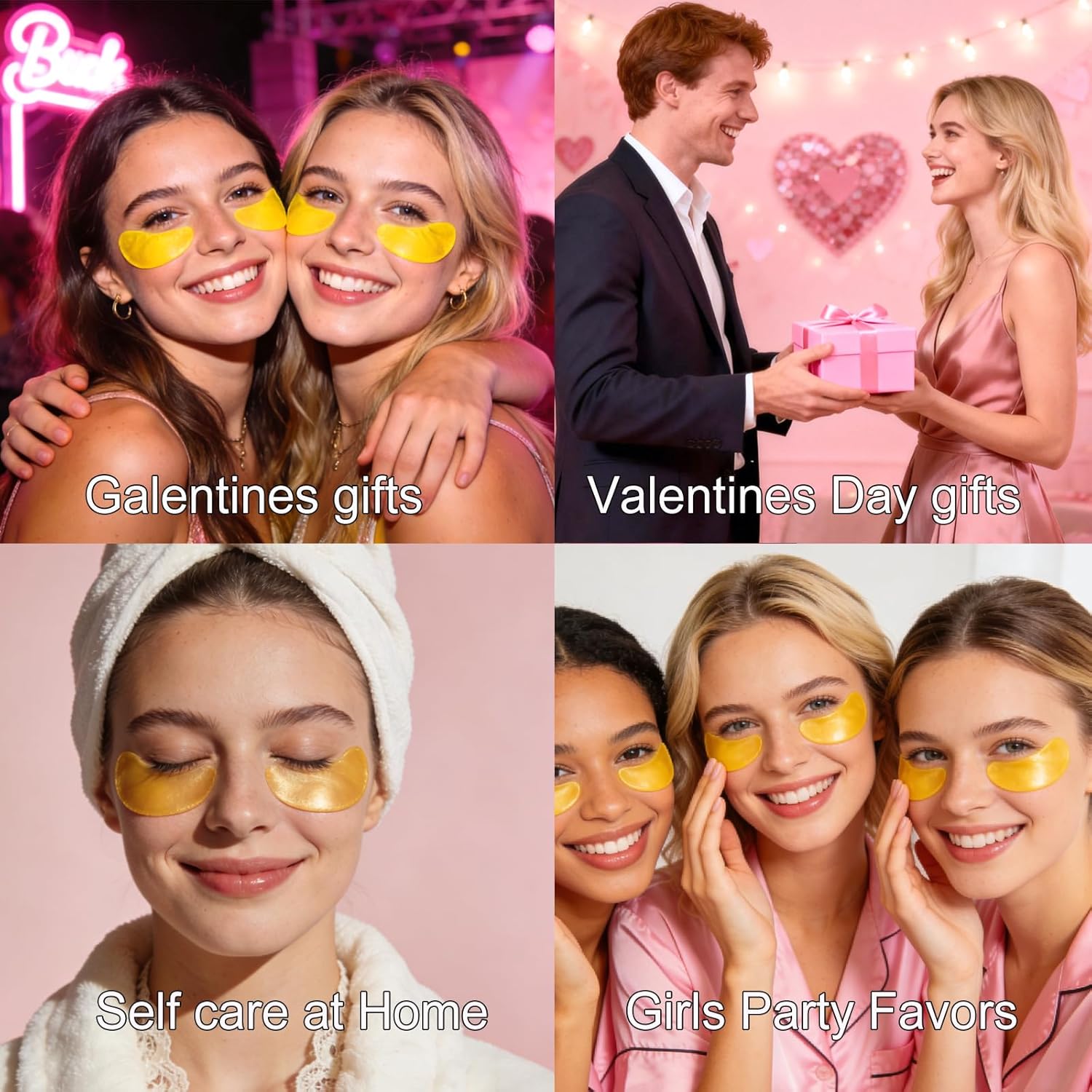 Thumbnail 3 de Miniling 30 Pairs 24K Gold Eye Masks & Lip Masks (Under Eye Patches + Lip Mask Skincare)