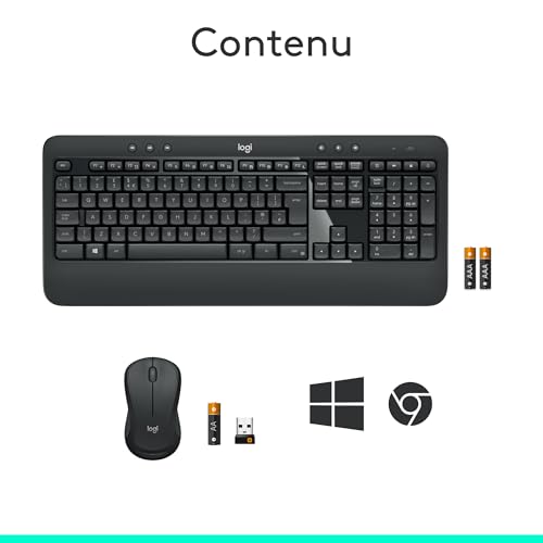 Thumbnail 11 de Logitech MK540 Combo Clavier Souris sans Fil pour Windows — Confort et productivité