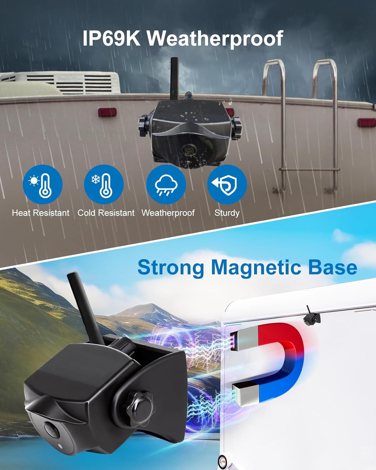 Thumbnail 4 de STONVUE 1080P Magnetic Wireless Reversing Camera with WiFi & Long-Lasting Battery