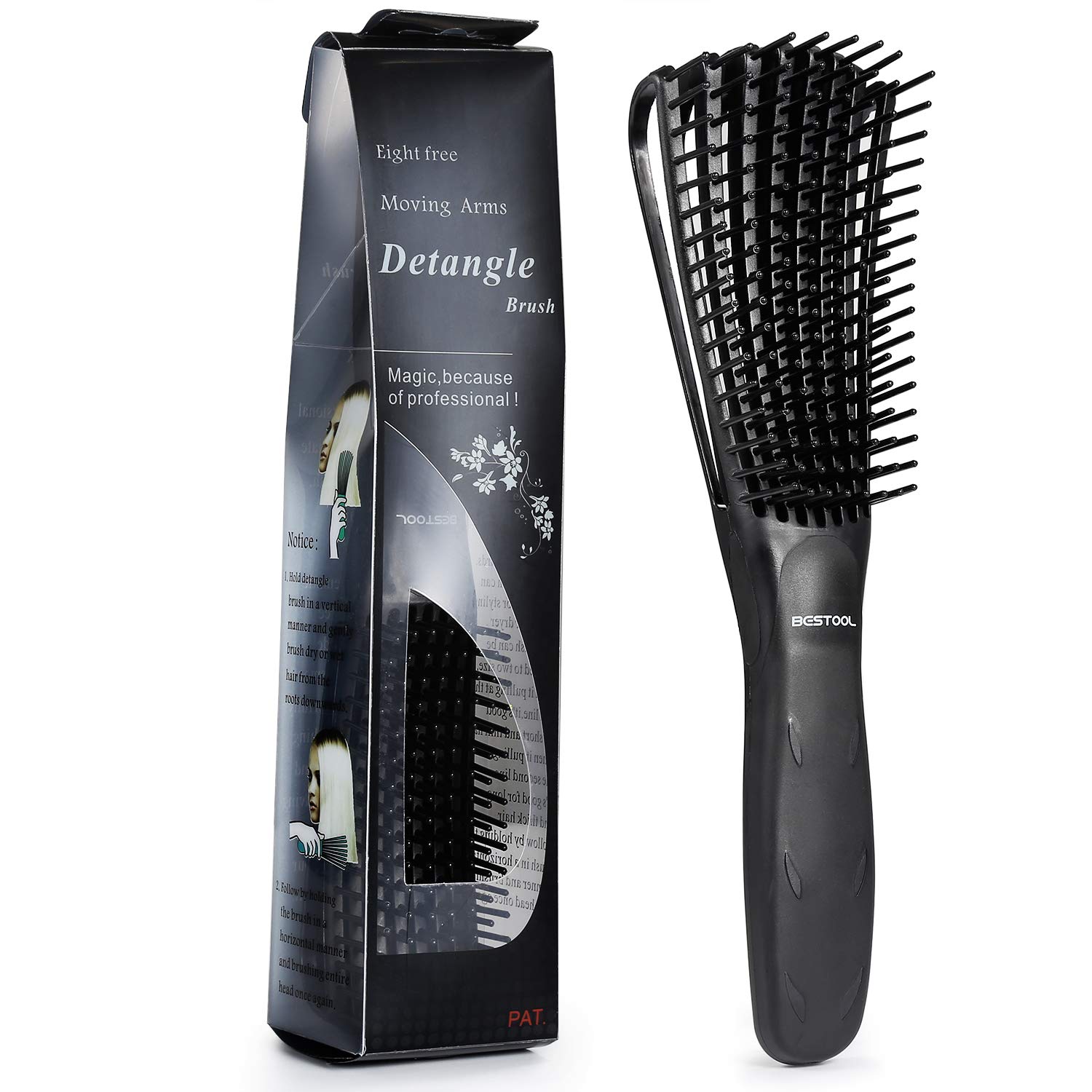 Thumbnail 6 de BESTOOL Haarbürste Lockenbürste Afro 3a–4c