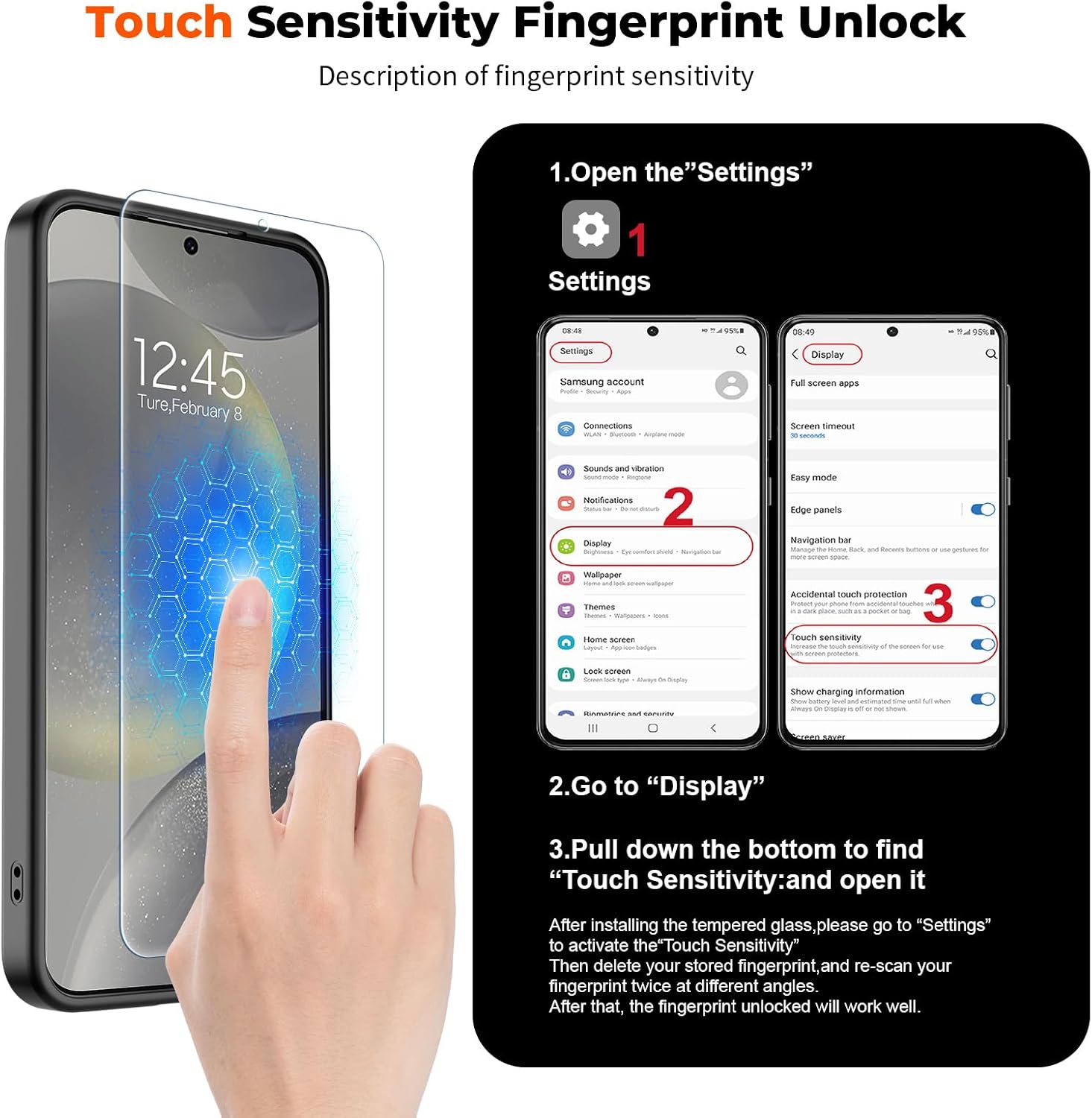 Detalle 2 de SUPFINE Magnetic Samsung Galaxy S24 Slim Case