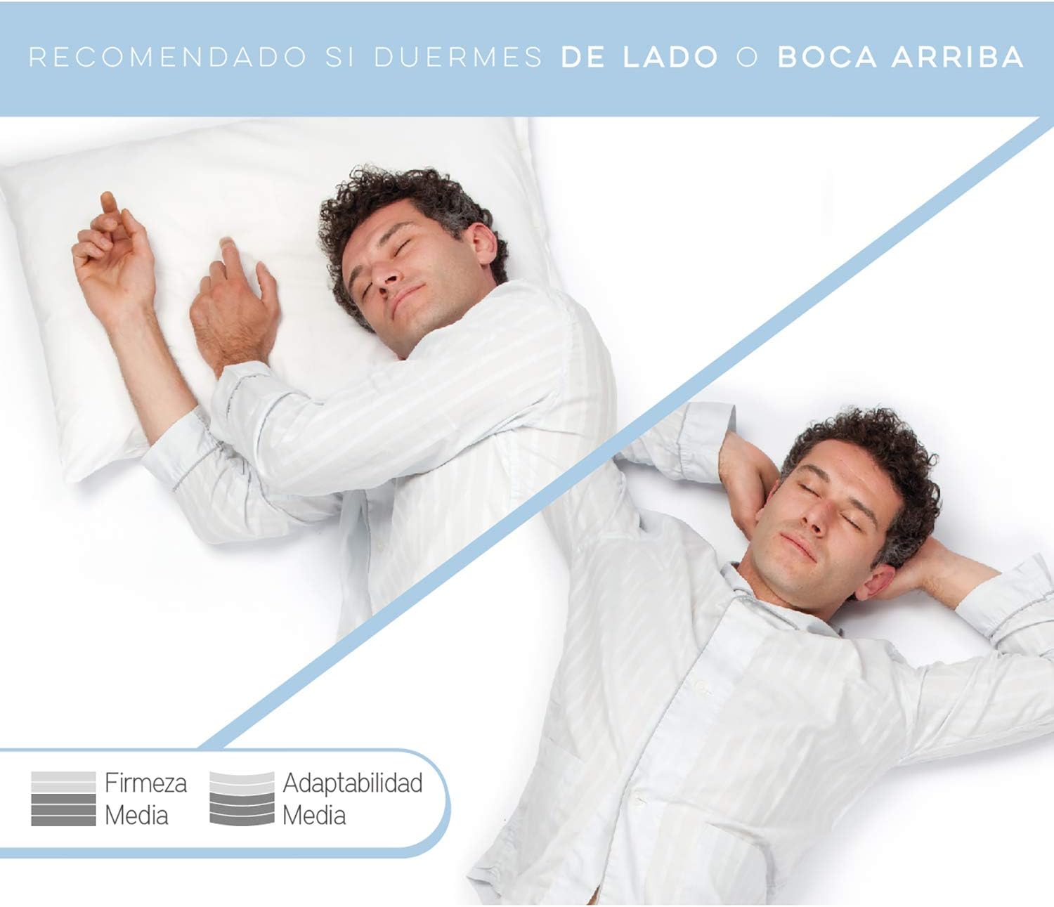 Thumbnail 3 de Pikolin Home Almohada Viscoelástica 60cm 💤 2 Unidades