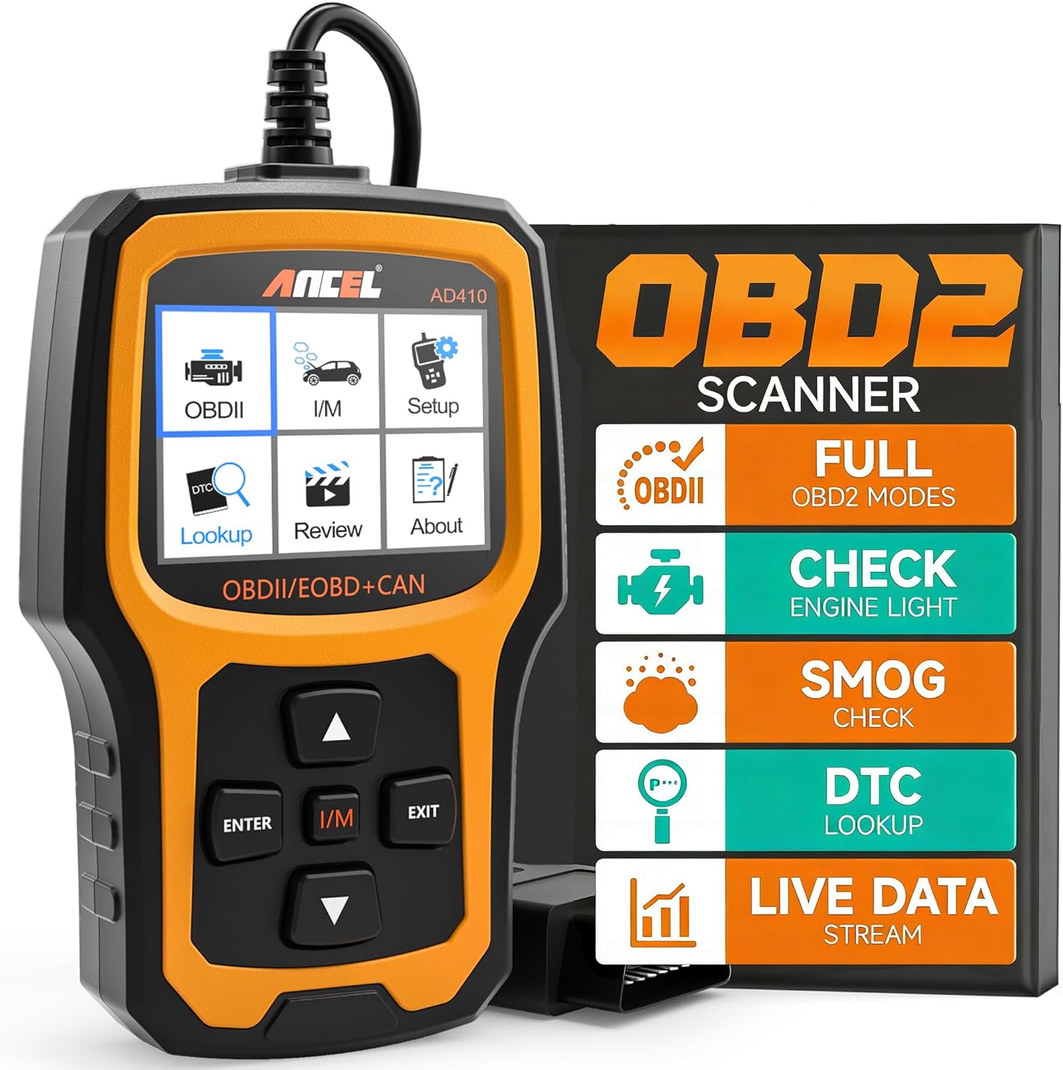 Detalle de ANCEL AD410 OBD2 Scanner 1996+