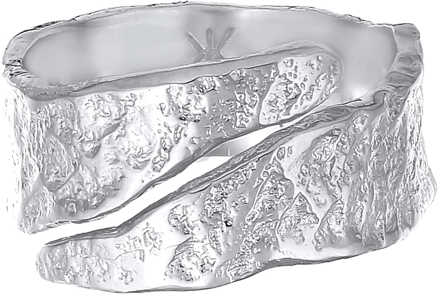 Thumbnail 1 de Kuzzoi Herrenring 12 mm im strukturierten Used-Design aus 925 Sterling Silber (Ringgröße 60–66)
