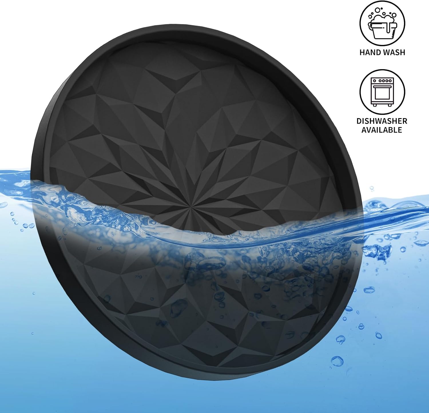 Thumbnail 6 de STLIAN Car Coasters for Cup Holders (4 Pack) – 2.75in Silicone, Non-Slip, Black
