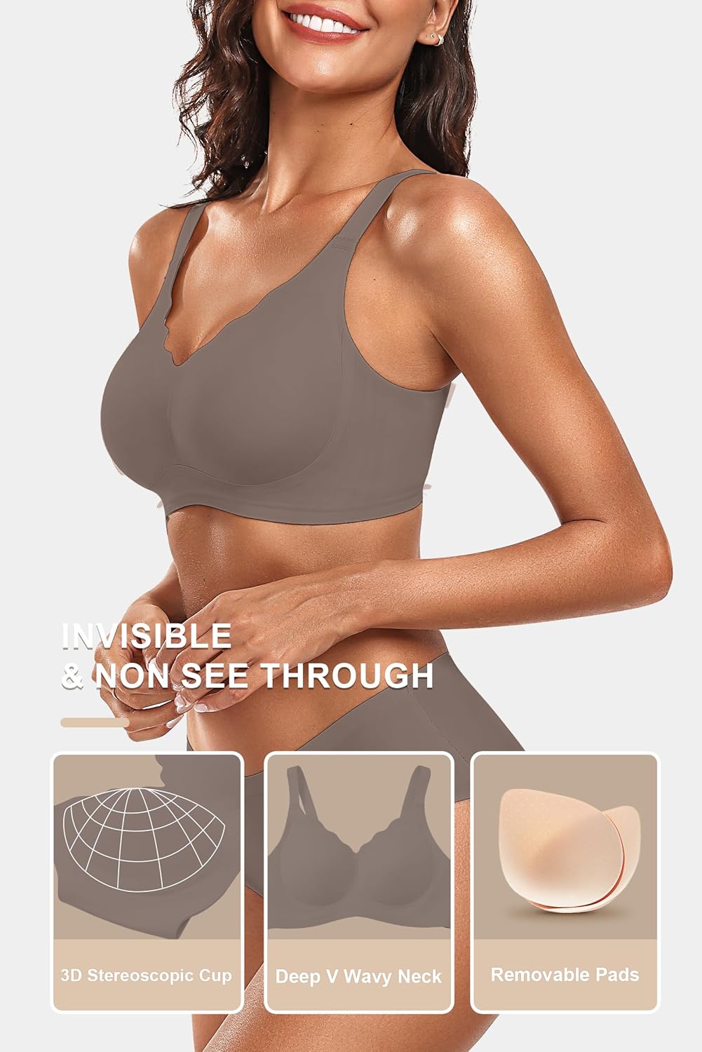 Thumbnail 3 de Vertvie Jelly Wireless Bra