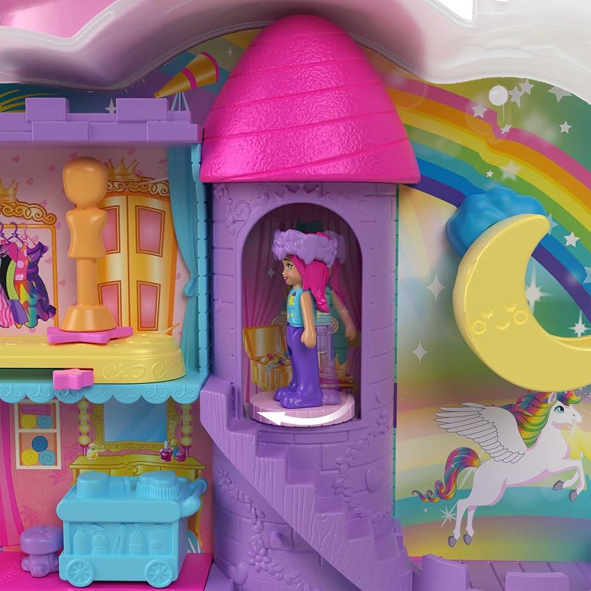 Thumbnail 1 de Polly Pocket Salón de Belleza Unicornio 🌈 con Muñequitas y Accesorios