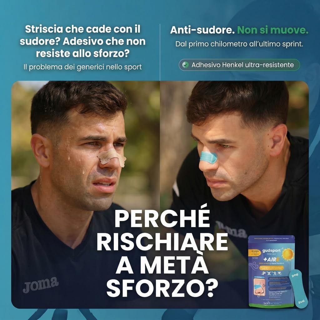 Detalle 2 de Gudsport by GudSlip Cerotti Nasali Sport (30+6): Più Aria, Più Performance
