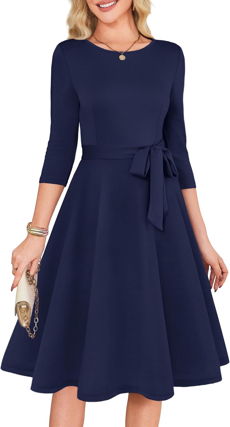 Detalle de RUMIA Women's Cocktail Dress 3/4 Sleeve