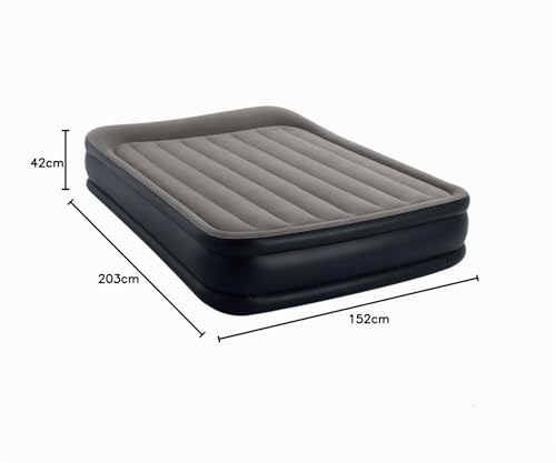Detalle de Intex 64136ND Lit Gonflable Deluxe Pillow Rest Raised – Électrique, 2 pers
