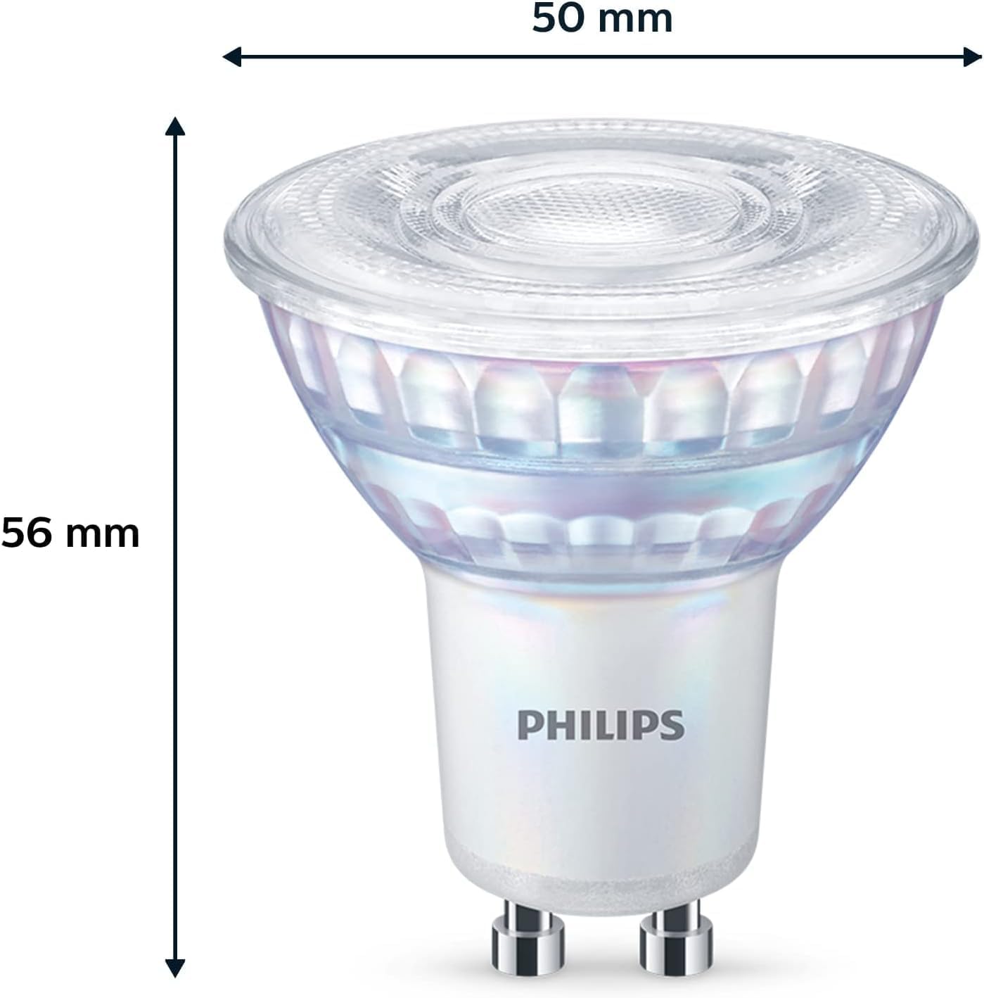 Thumbnail 2 de Philips ampoules LED GU10 C90 50 W équivalent – blanc chaud, dimmable (lot de 6)