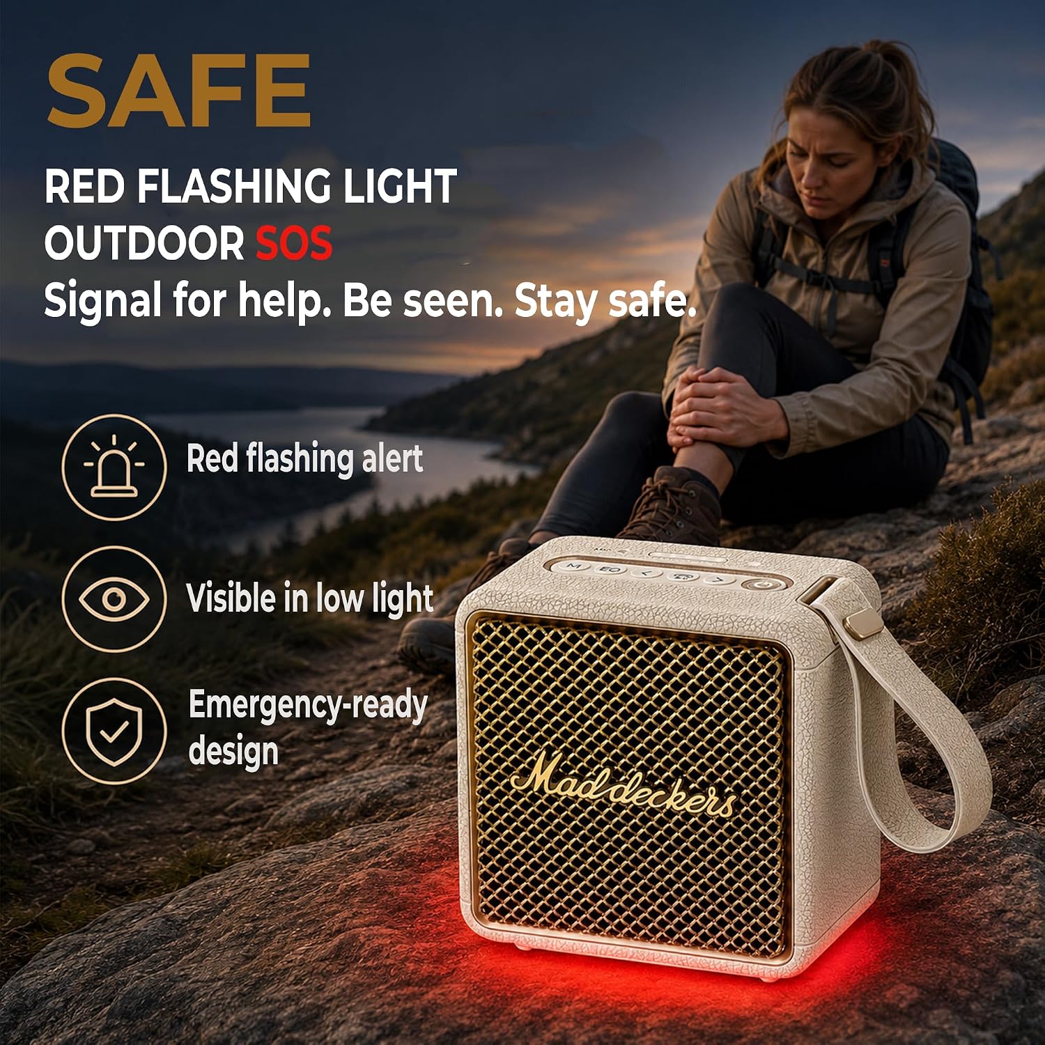 Thumbnail 5 de MADDECKERS MG II Portable Bluetooth Speaker – 24W RMS, IP67, 17+ Hours