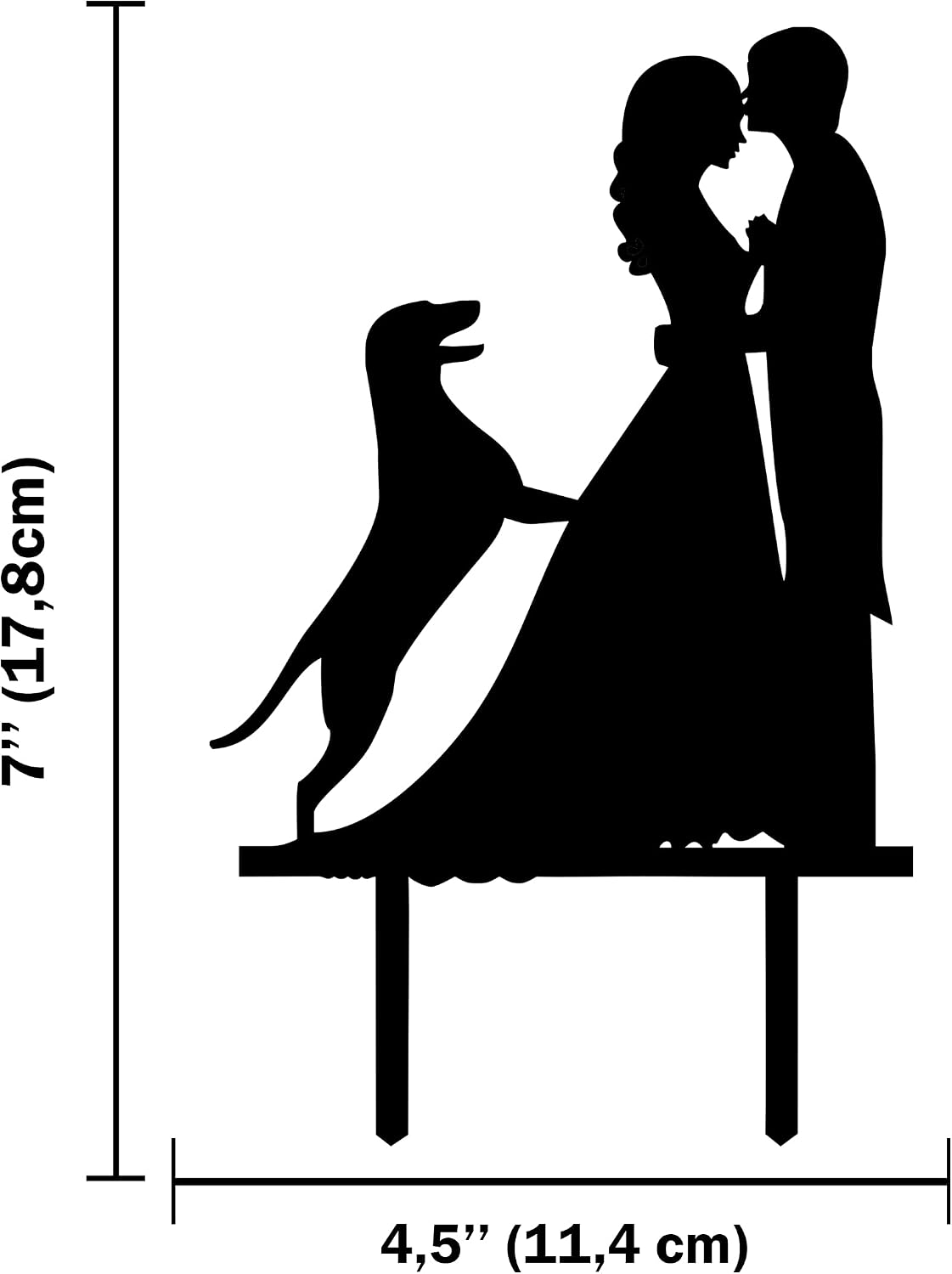 Detalle 2 de CARISPIBET wedding cake topper, acrylic
