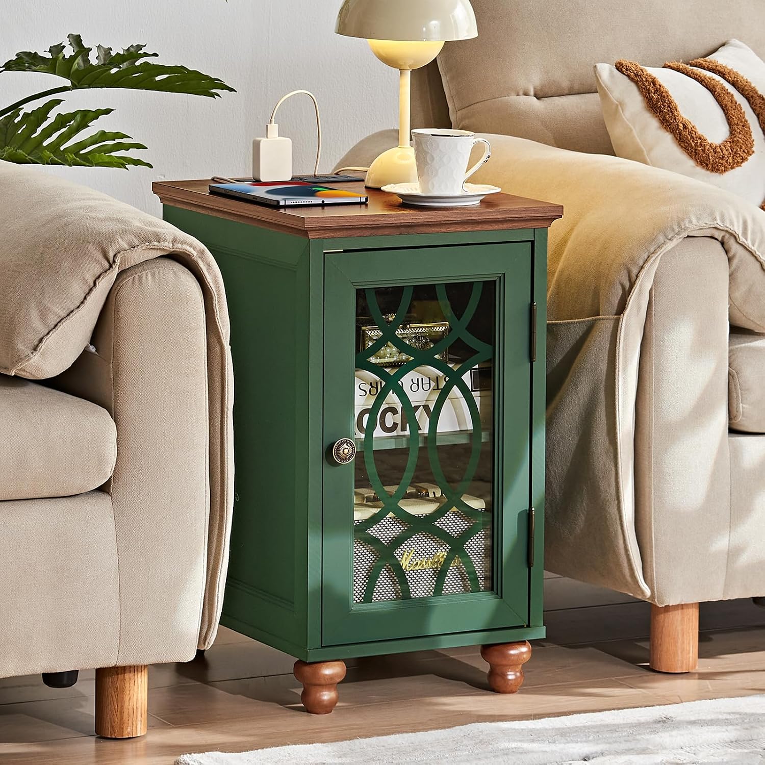 Detalle 2 de Joaxswe Narrow Side Table 18 x 14-Inch