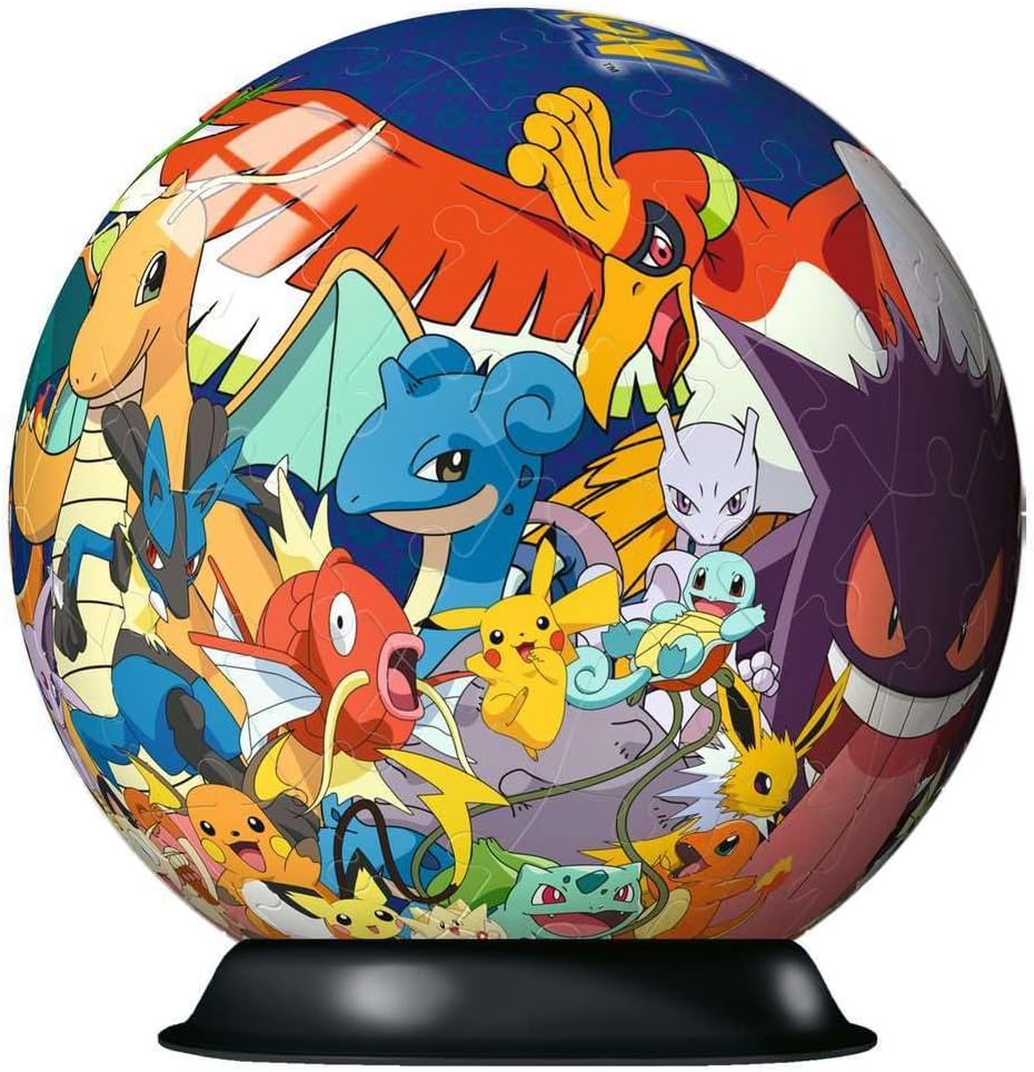 Thumbnail 1 de Ravensburger Puzzle 3D Pokémon Sphère 72 pièces numérotées, sans colle (dès 6 ans) avec support