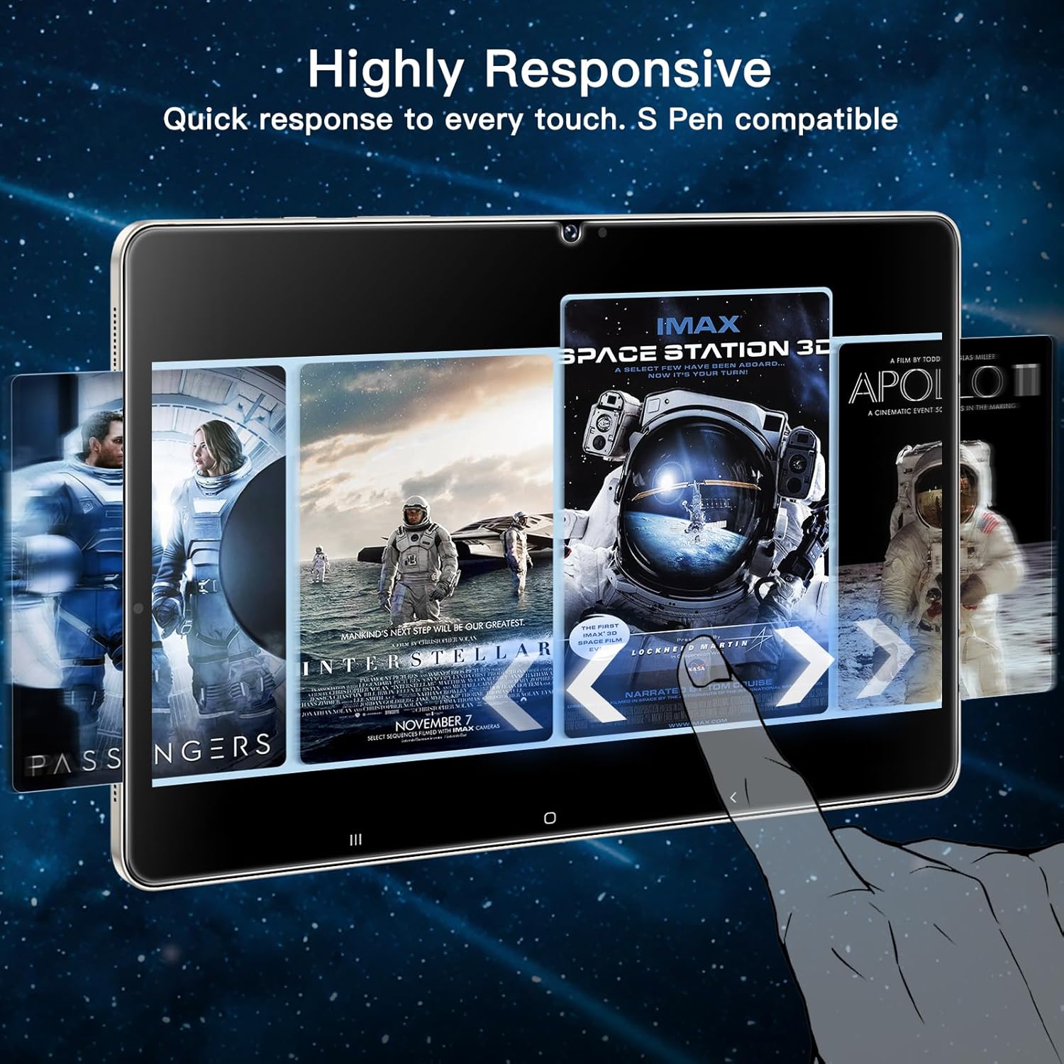 Thumbnail 5 de JETech Panzerglas-Schatzfolie für Samsung Galaxy Tab S10 Plus / Tab S9 Plus / Tab S9 FE Plus (12,4 Zoll) – HD, 2 Stück