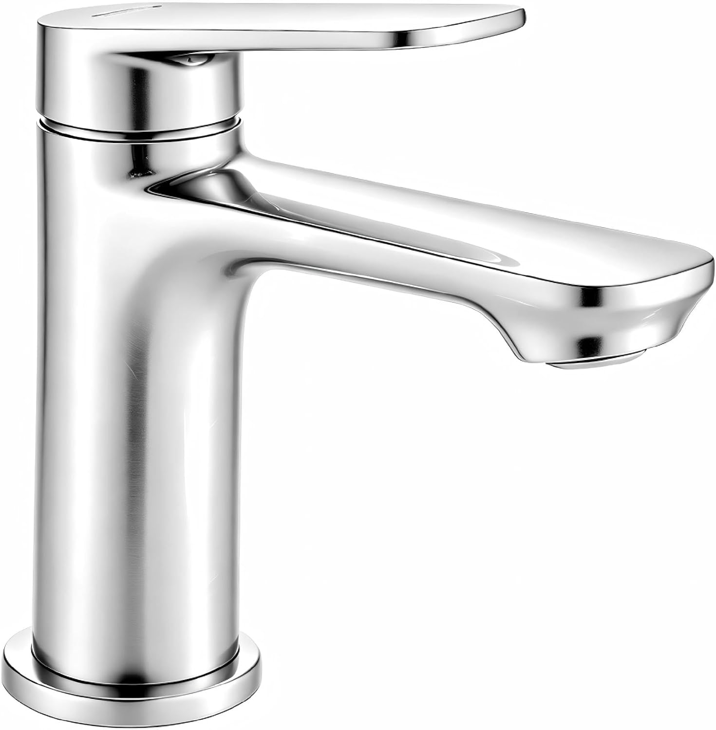 Detalle de BELZ Modern Basin Mixer Tap (Single Lever) – Chrome brass bathroom faucet with hot & cold mixer