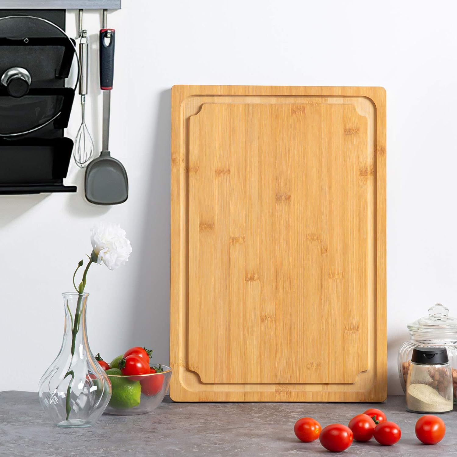 Thumbnail 6 de Extra Large Bamboo Cutting Board, 17.6" ⚙