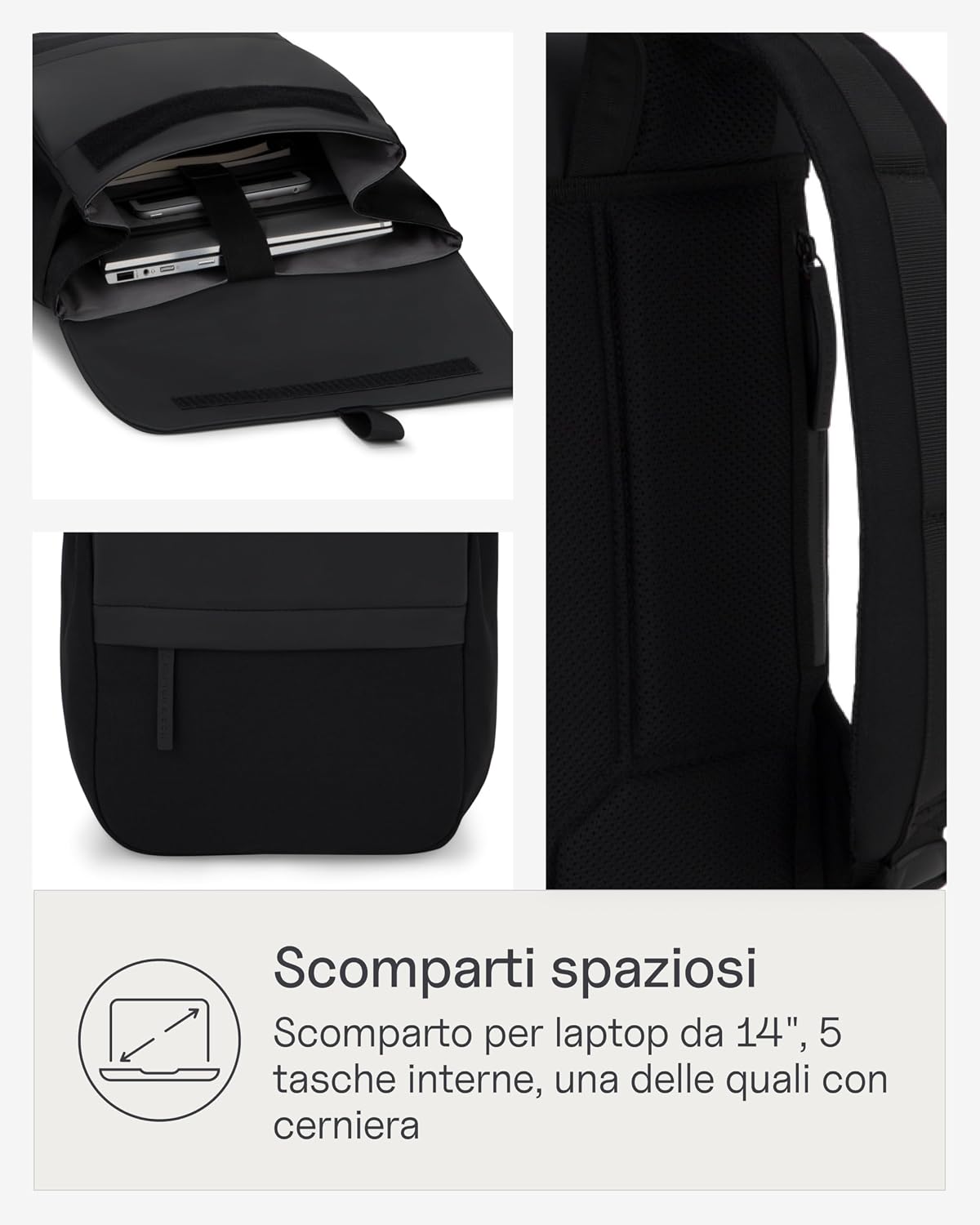 Detalle 2 de Kapten & Son Zaino Fyn 11L impermeabile, porta PC 15"