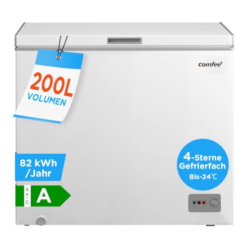 Detalle de Comfee 200L Gefriertruhe, Freistehend – effizient, leise und geräumig