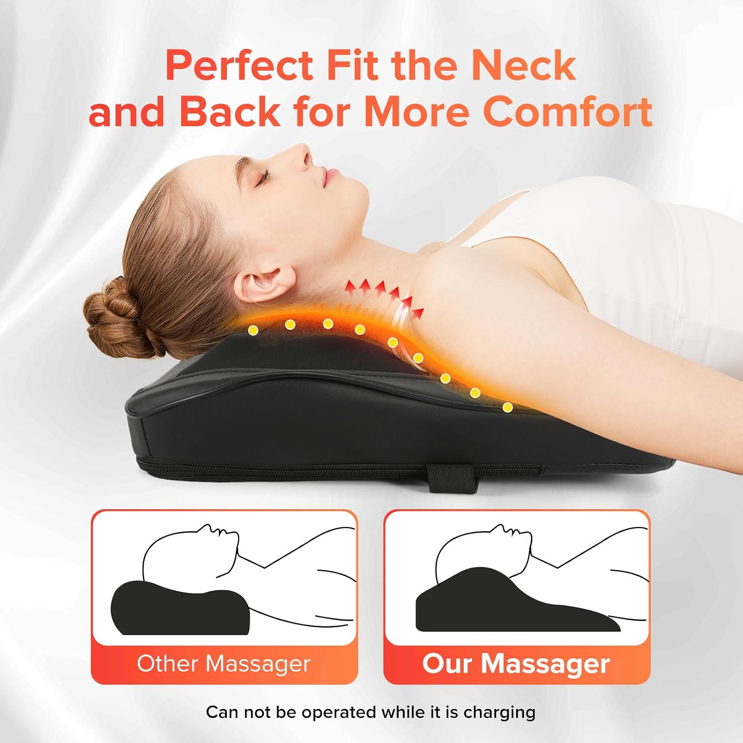 Detalle de Cordless Shiatsu Back and Neck Massager with Heat