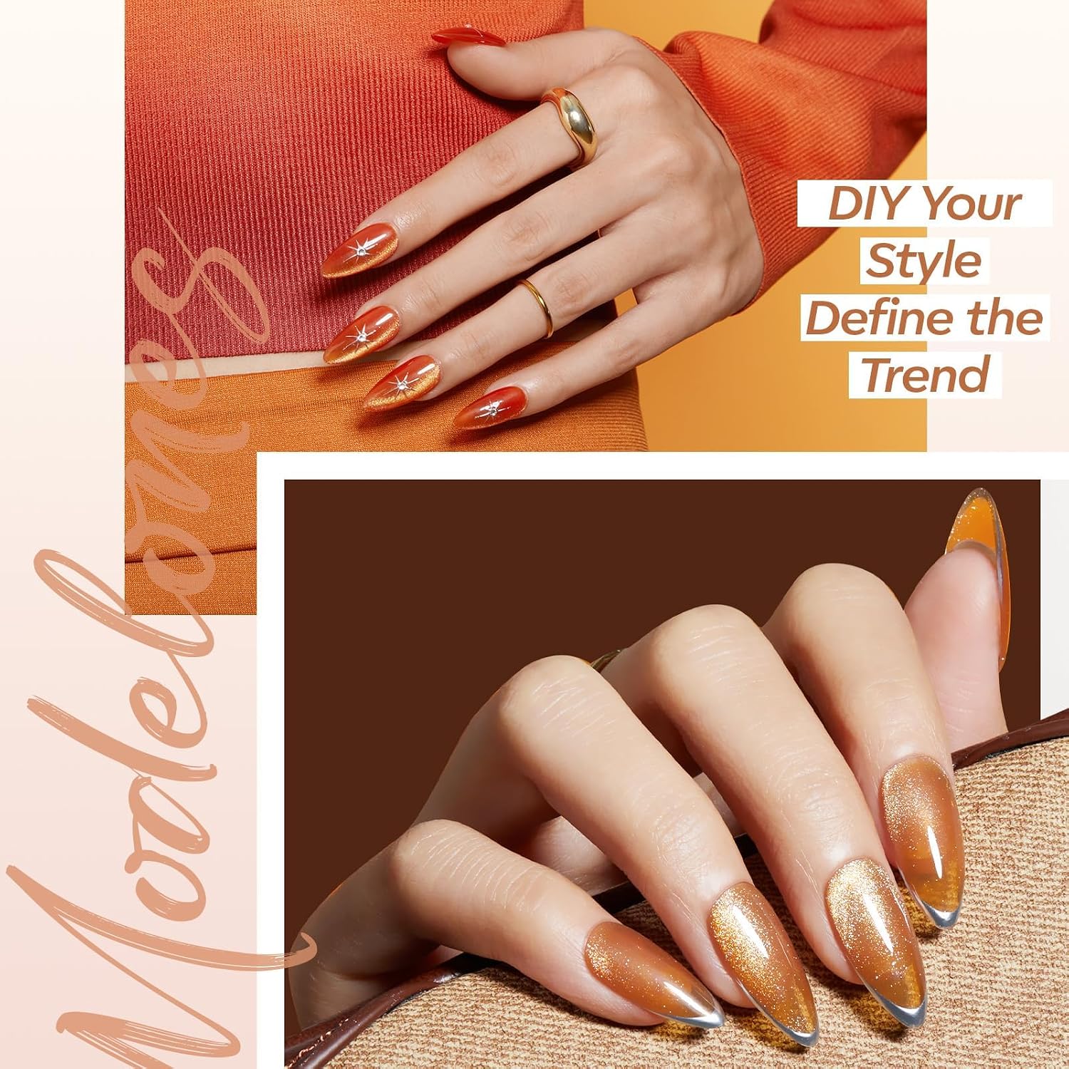 Detalle de modelones MDE-MOEO9-00068 nageltipset met 500 amandelvormige tips
