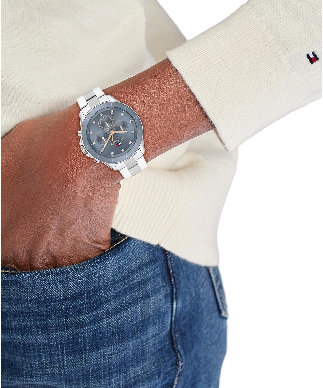 Thumbnail 3 de Tommy Hilfiger Damen Quarzuhr mit Multi-Zifferblatt und 316L-Edelstahlarmband