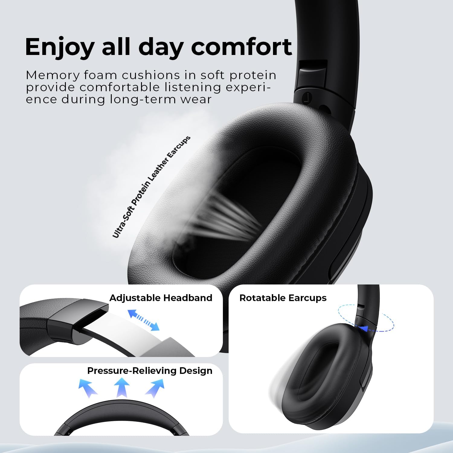 Thumbnail 3 de Havit kabellose Over-Ear-Bluetooth-Kopfhörer mit aktiver Geräuschunterdrückung und 60-ms-Low-Latency-60ms-Spielmodus