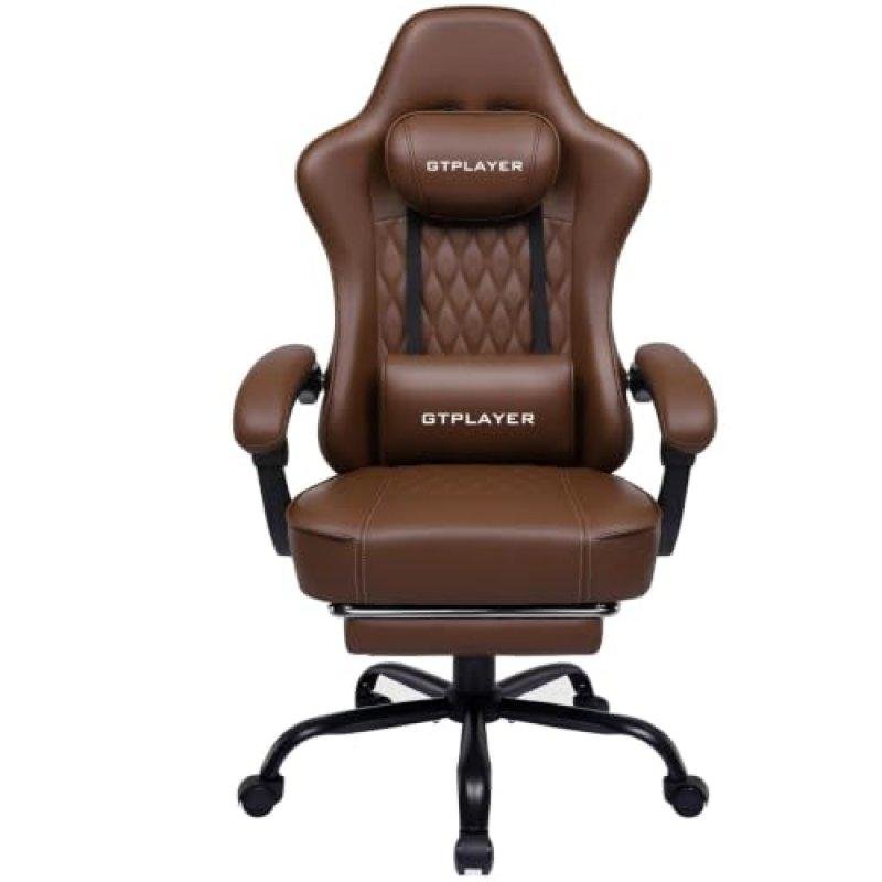 Detalle de GTPLAYER Silla gaming ajustable para 150 kg con reposabrazos sincronizados