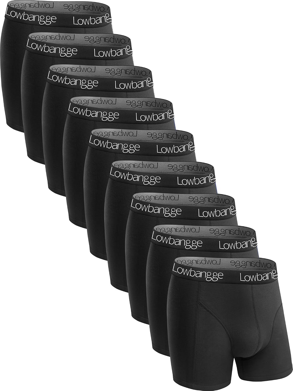 Detalle 2 de Lowbangge Boxershorts Herren 9er Pack 3D-Schnitt