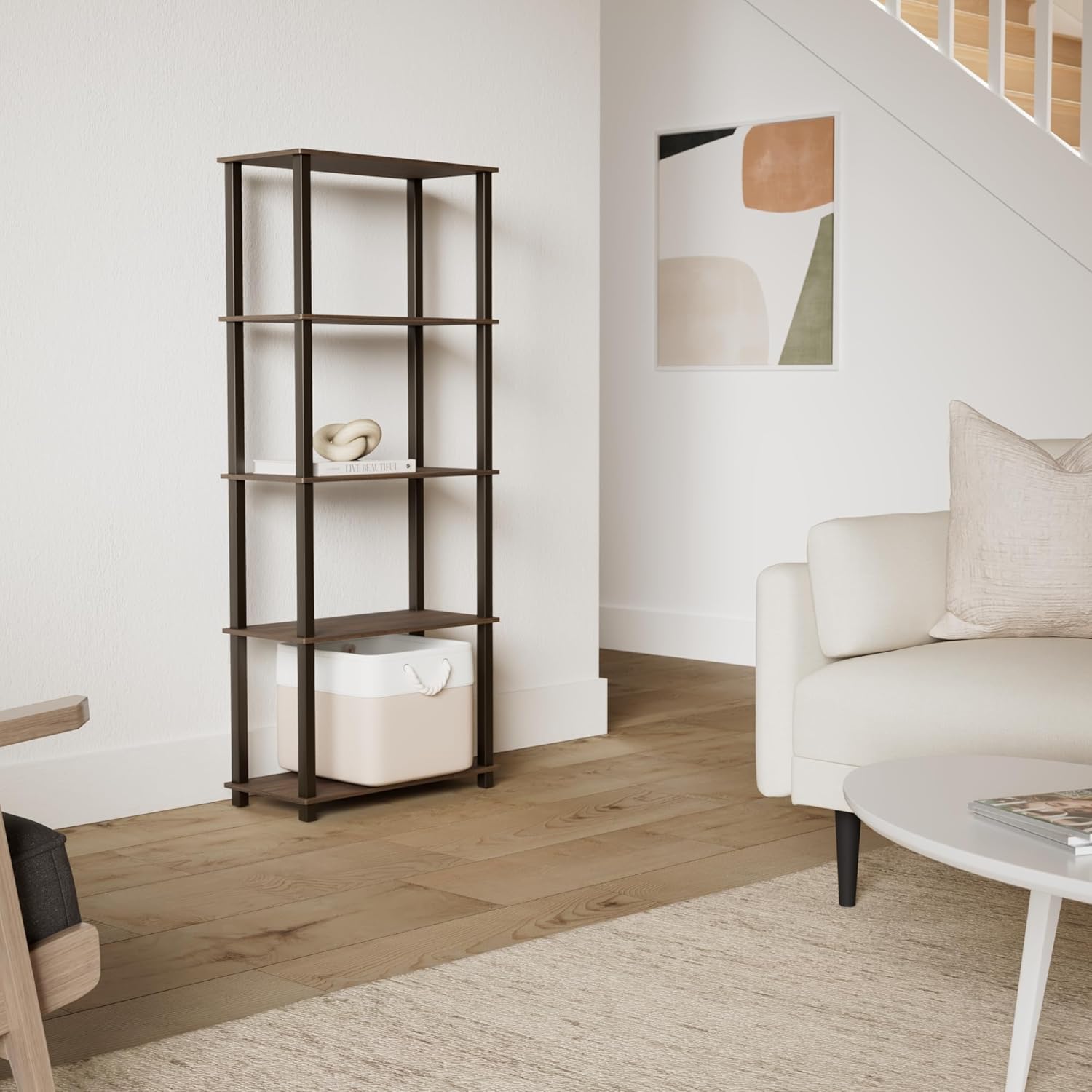 Thumbnail 1 de Furinno Libreria a 5 ripiani Walnut/Brown: stile essenziale e praticità