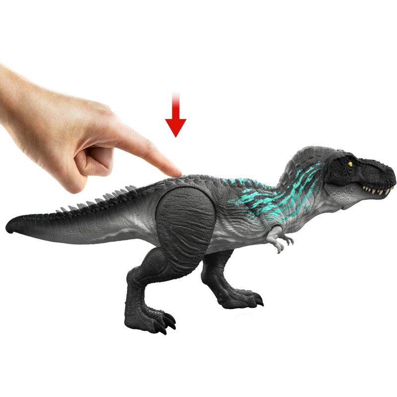 Detalle 2 de Mattel Jurassic World Survival Muscle Madness Tyrannosaurus Rex de 56 cm