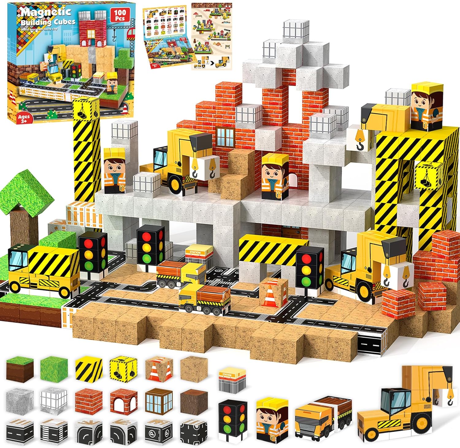 Thumbnail 6 de ToyUnited Set di 150 mattoncini magnetici Nightmare 150