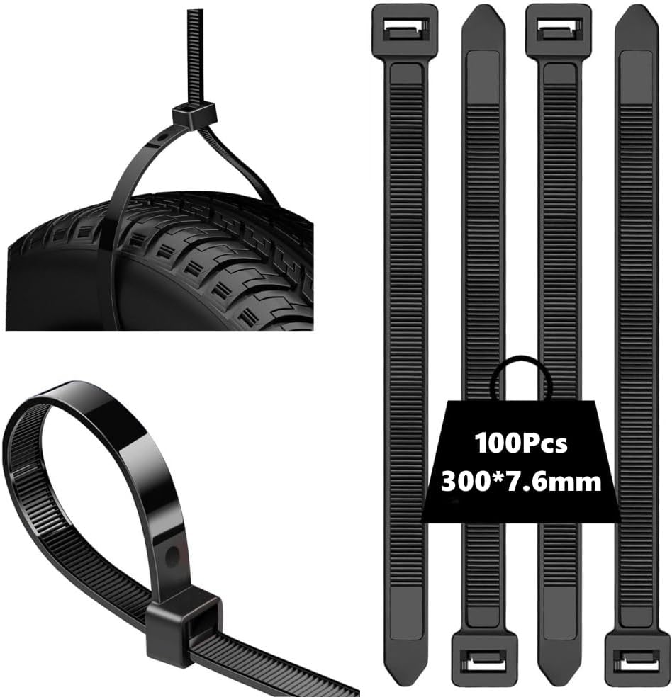 300mm Cable Ties 55kg Heavy Duty