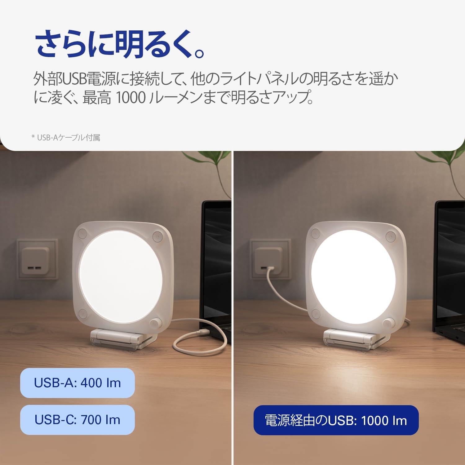 Detalle de Elgato Key Light Neo モニター取り付け式ライト、USB・Wi-Fi操作と色温度調整に対応