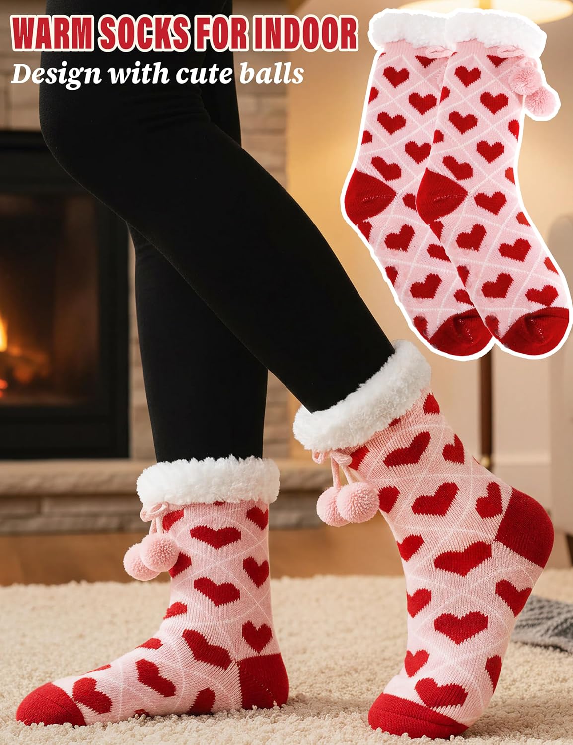 Detalle 2 de MOGGEI Fuzzy Grips Slipper Socks 3X Warmer