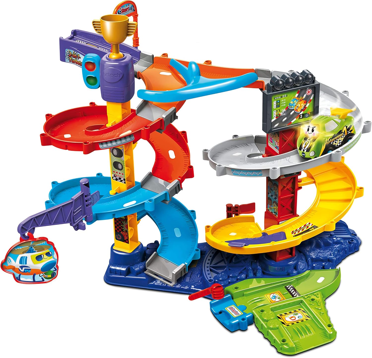 Thumbnail 1 de VTech TUT TUT Baby Flitzer 2-in-1 Turboturm – Großes Turm-Spielset mit Turborenner, Weichen & Falltür