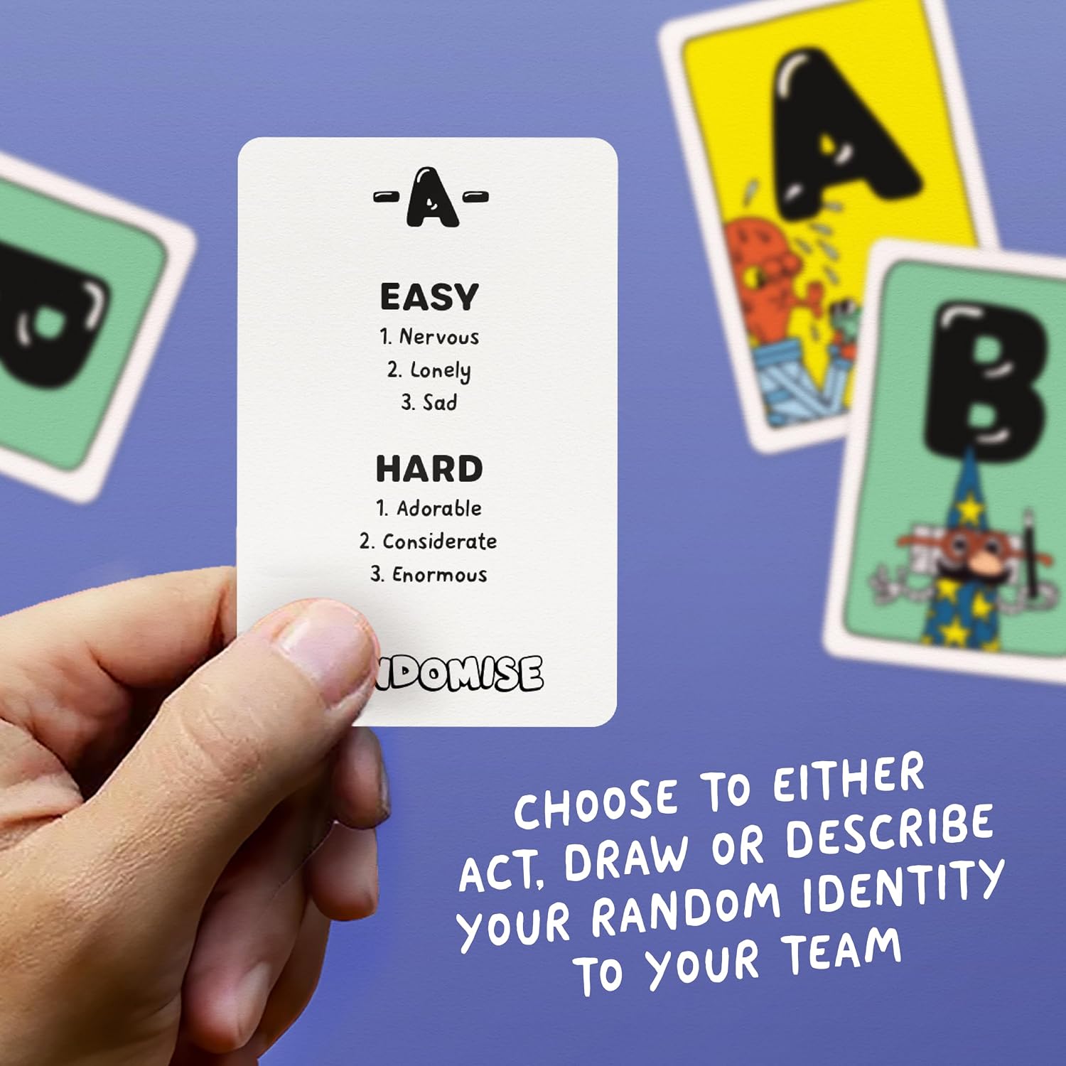 Thumbnail 4 de Randomise: The pocket-sized party game of acting, drawing and describing