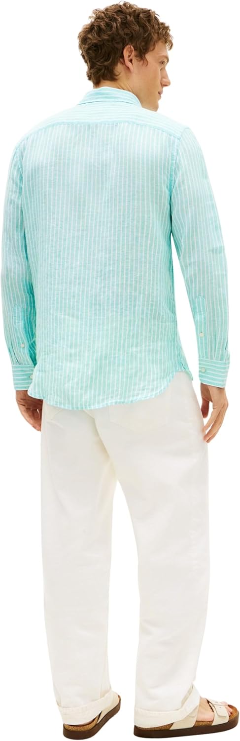 Thumbnail 1 de Tommy Hilfiger Linen Bengal Stripe RF Shirt S/S Uomo