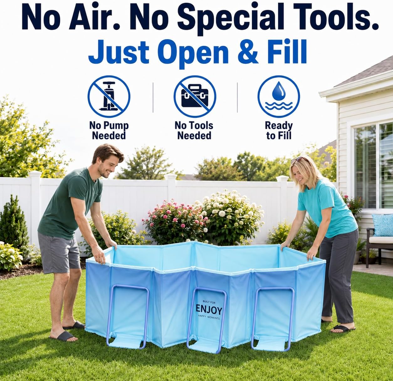 Thumbnail 6 de Japard Foldable Swimming Pool, 102-Inch